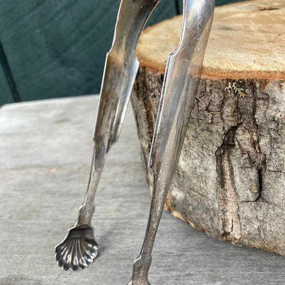 Vintage | English Sugar Tongs with Shell Design - Picture 4 of 13